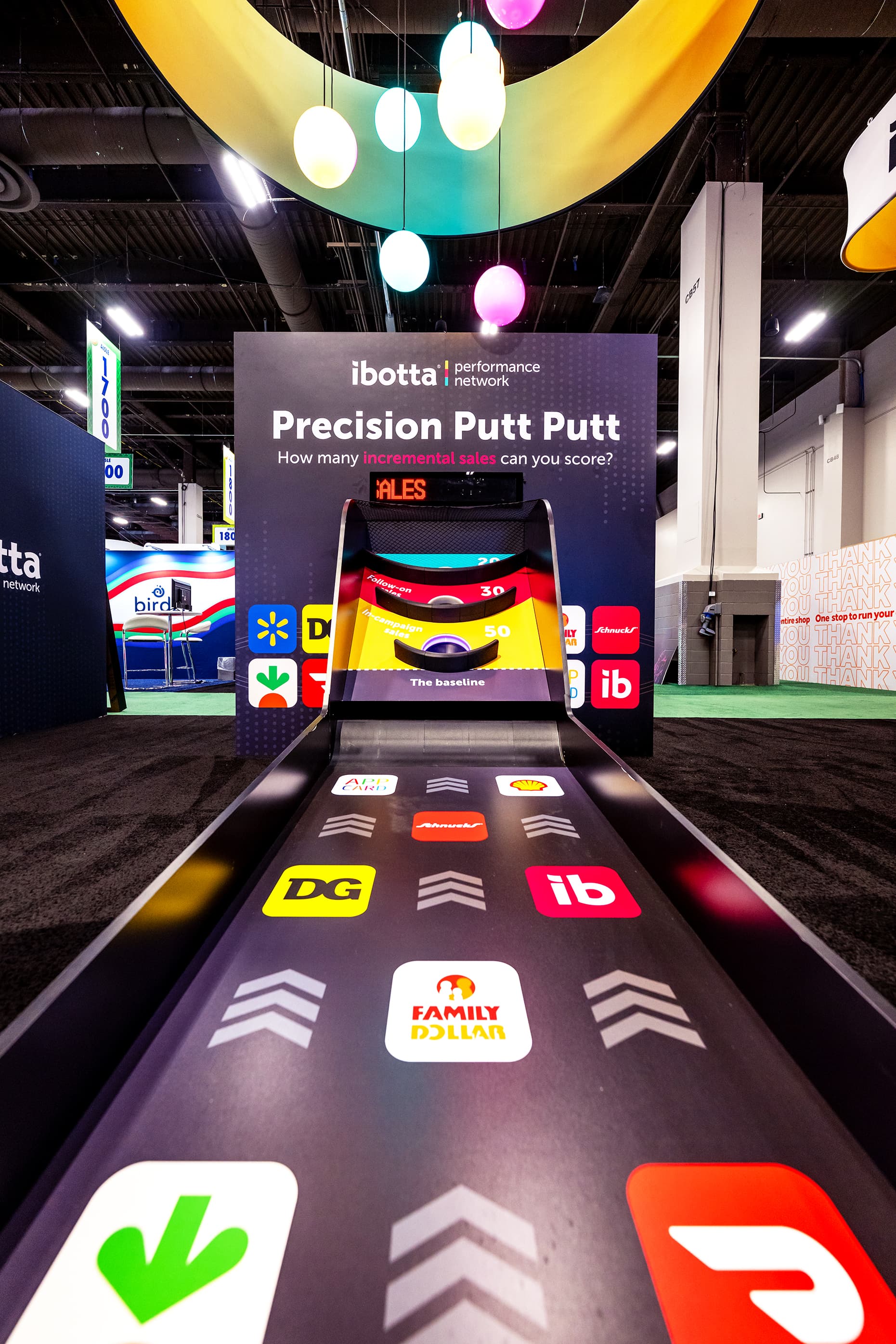 Precision Putt Putt Ibotta, experiential brand activation, for GroceryShop
