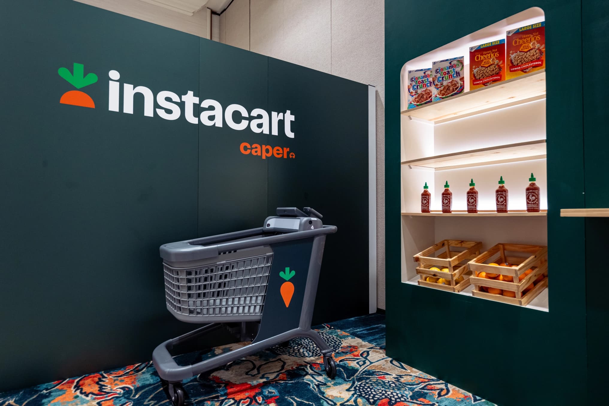 Instacart Meeting Room, branded meeting room, for GroceryShop