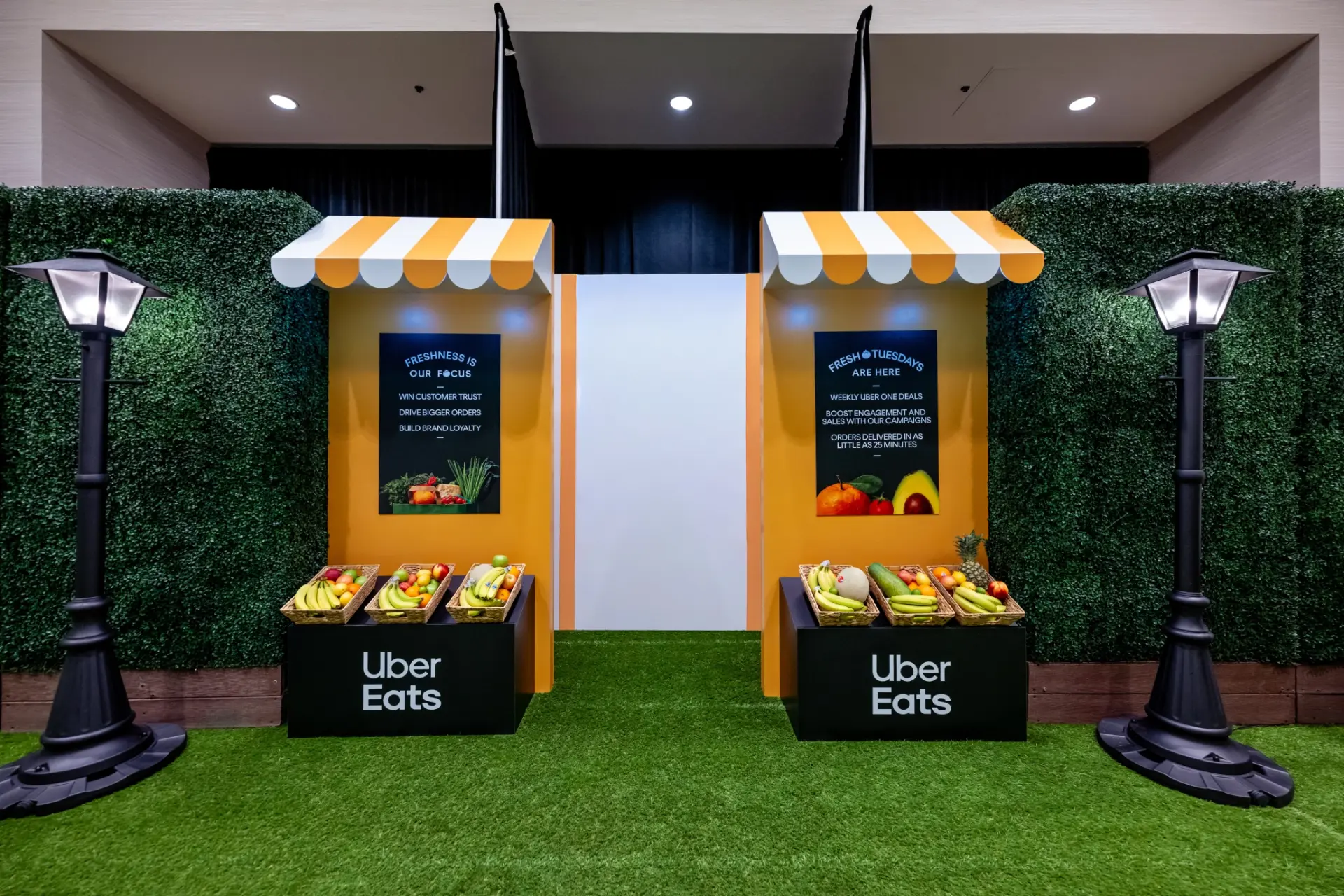 Uber Eats Meeting Room, branded meeting room, for GroceryShop