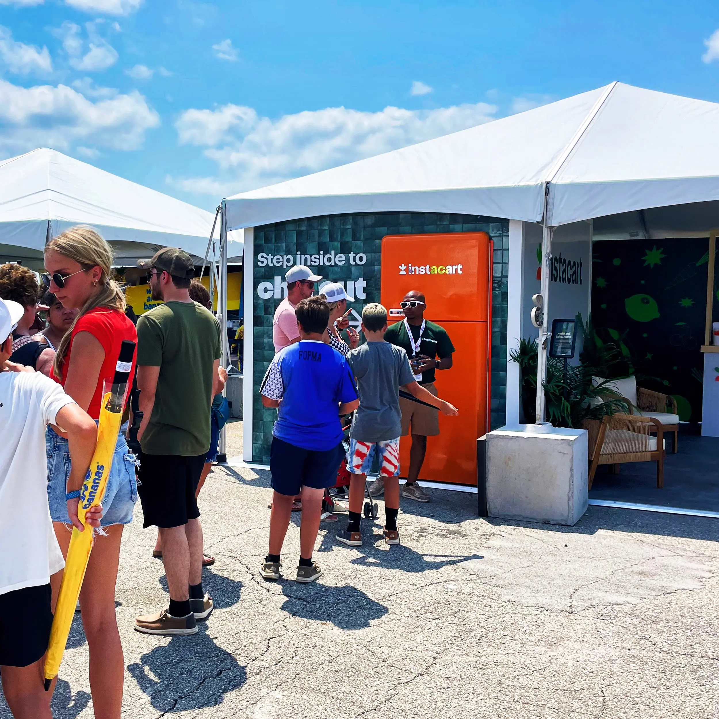 Instacart HyVee Experiential Activation, detail image 1, experiential brand activation, for Hyvee IndyCar, 2024