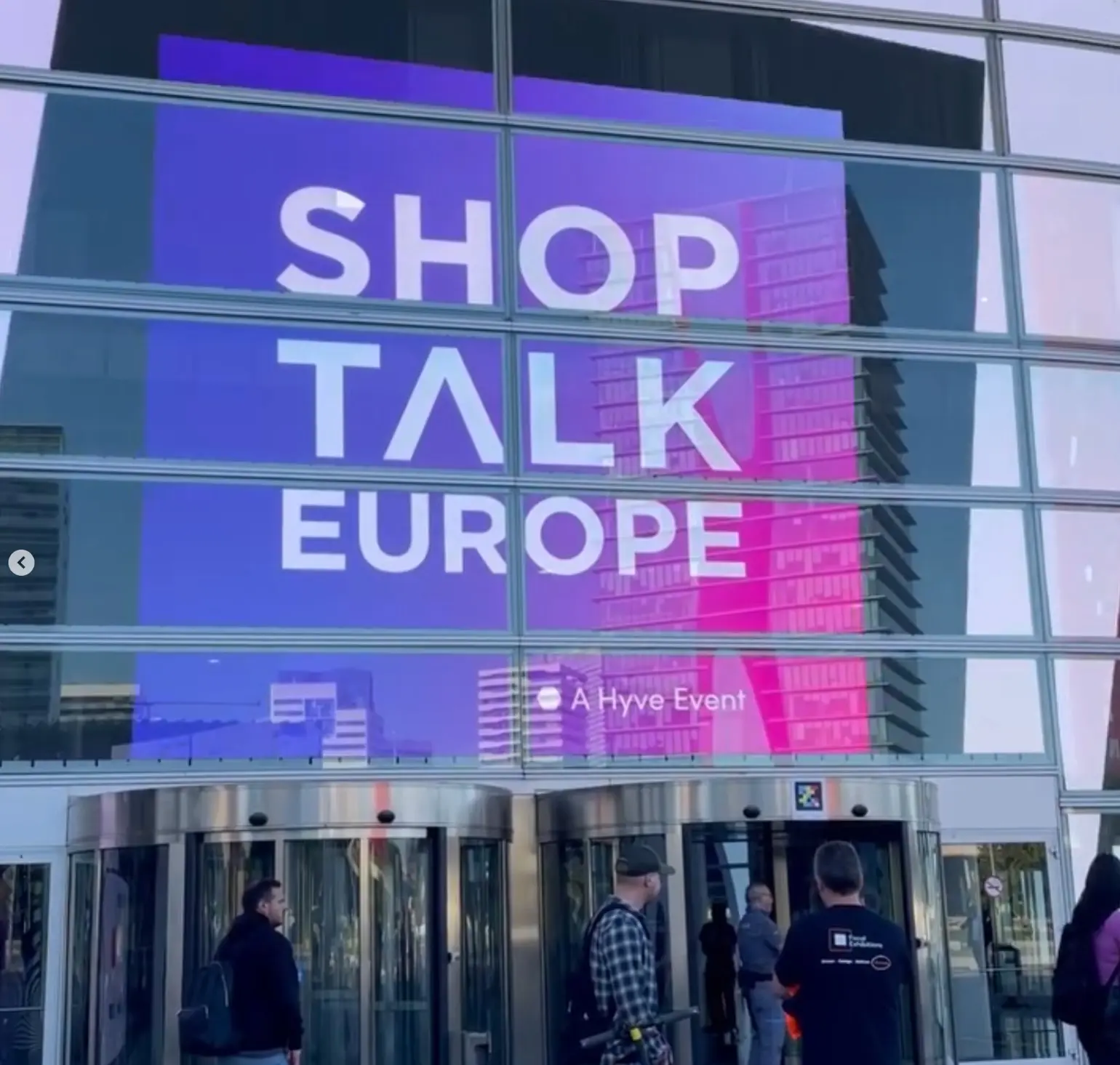 Instacart Booth, detail image 3, custom trade show booth, for Shoptalk Europe, 2024