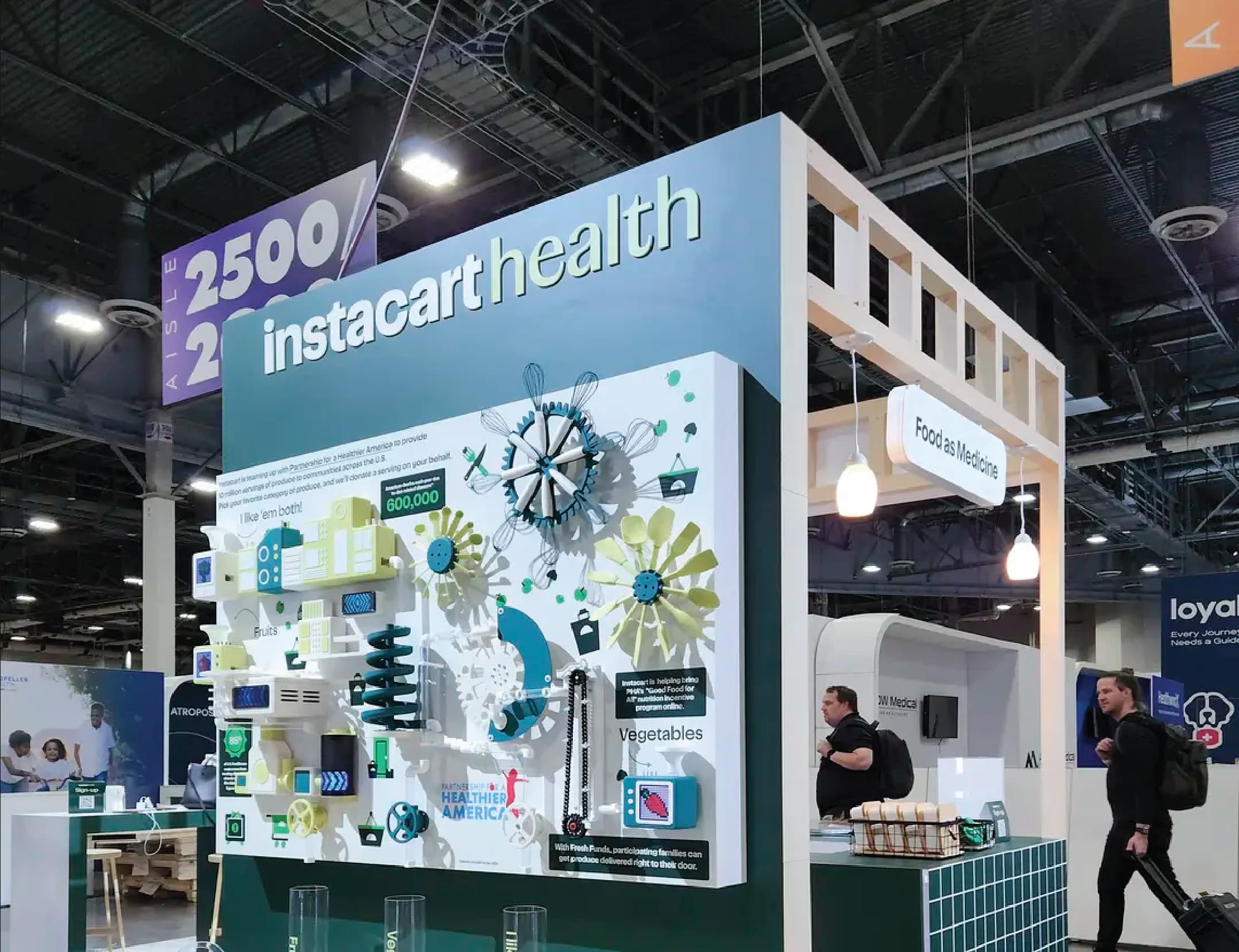 Rube Goldberg Activation repurpose, detail image 1, experiential brand activation, for HLTH 2022