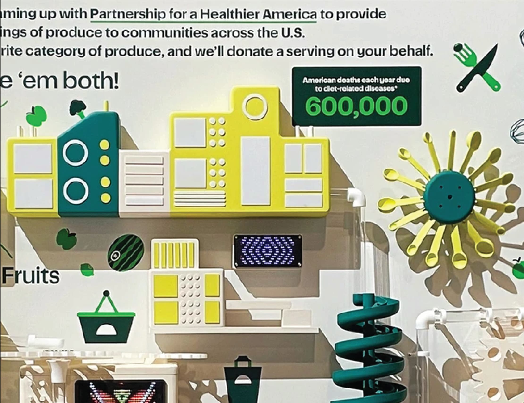 Rube Goldberg Activation repurpose, detail image 2, experiential brand activation, for HLTH 2022