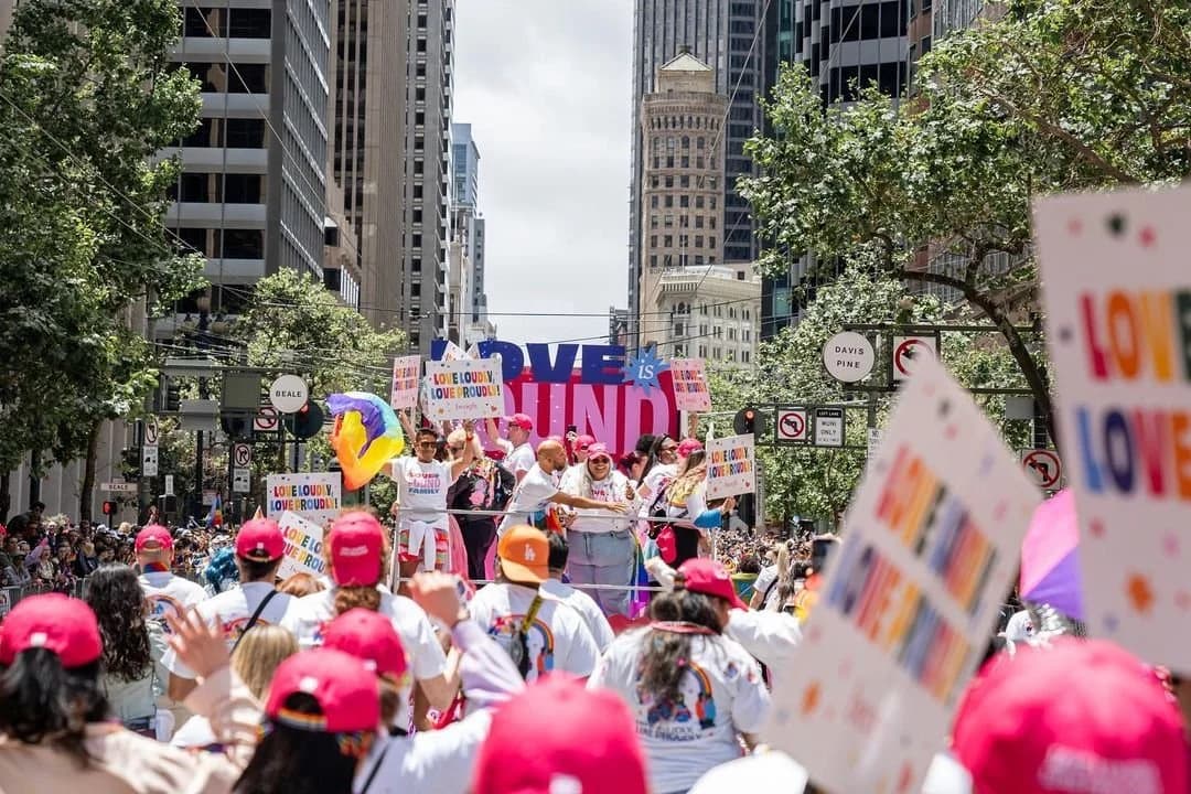 Benefit Cosmetics Parade Float, detail image 2, interactive display, for SF Pride, 2023