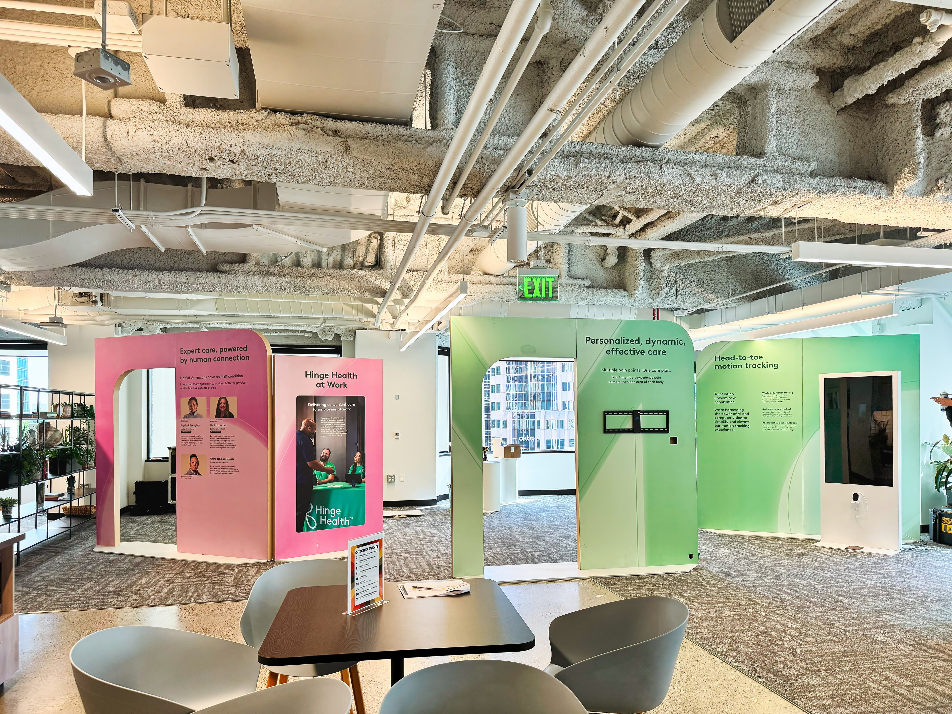 Hinge Health Office, detail image 3, branded office environment, 2024