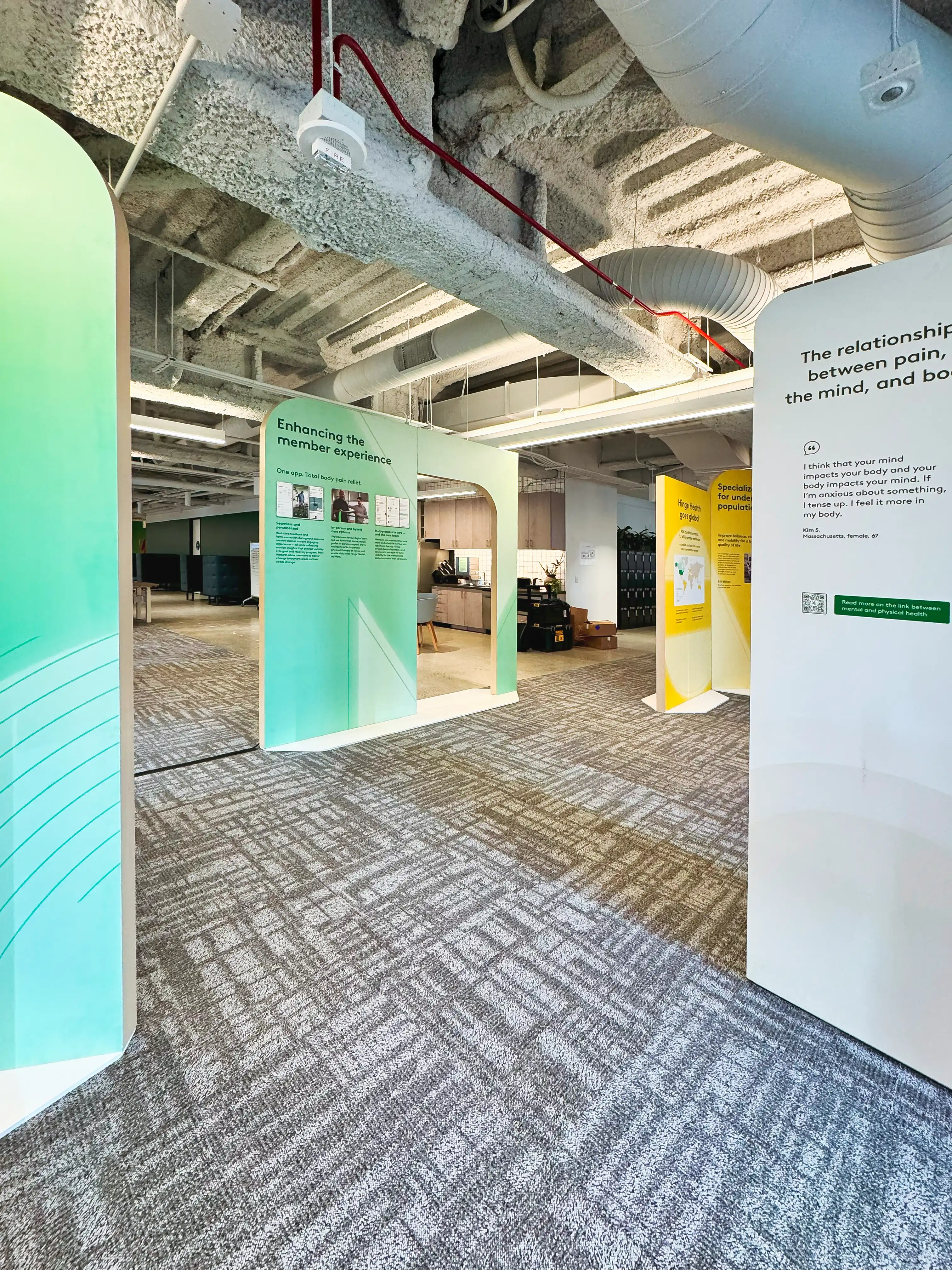 Hinge Health Office, detail image 2, branded office environment, 2024