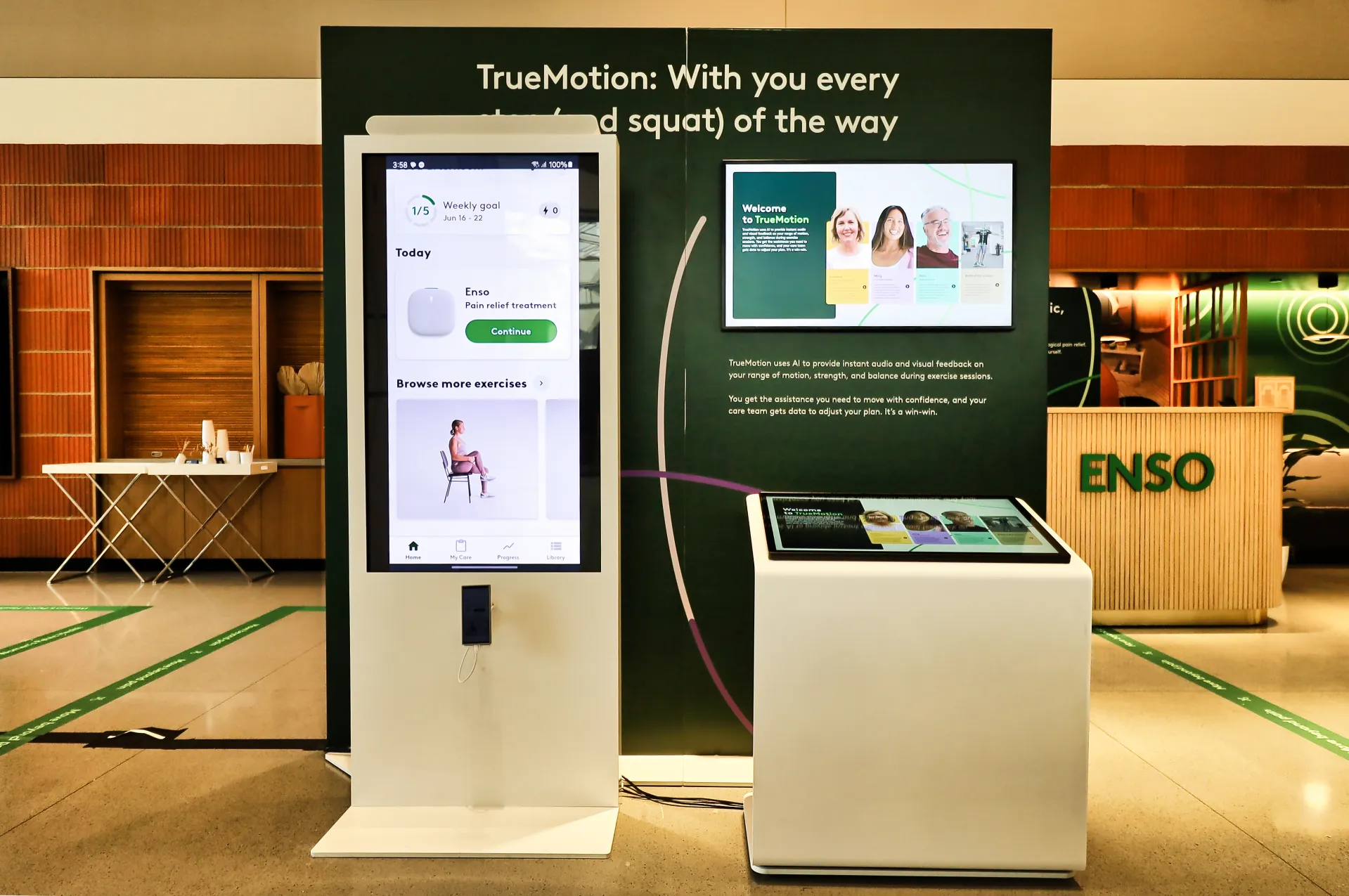 Hinge Health, detail image 1, interactive display, for Movement Conference, 2025