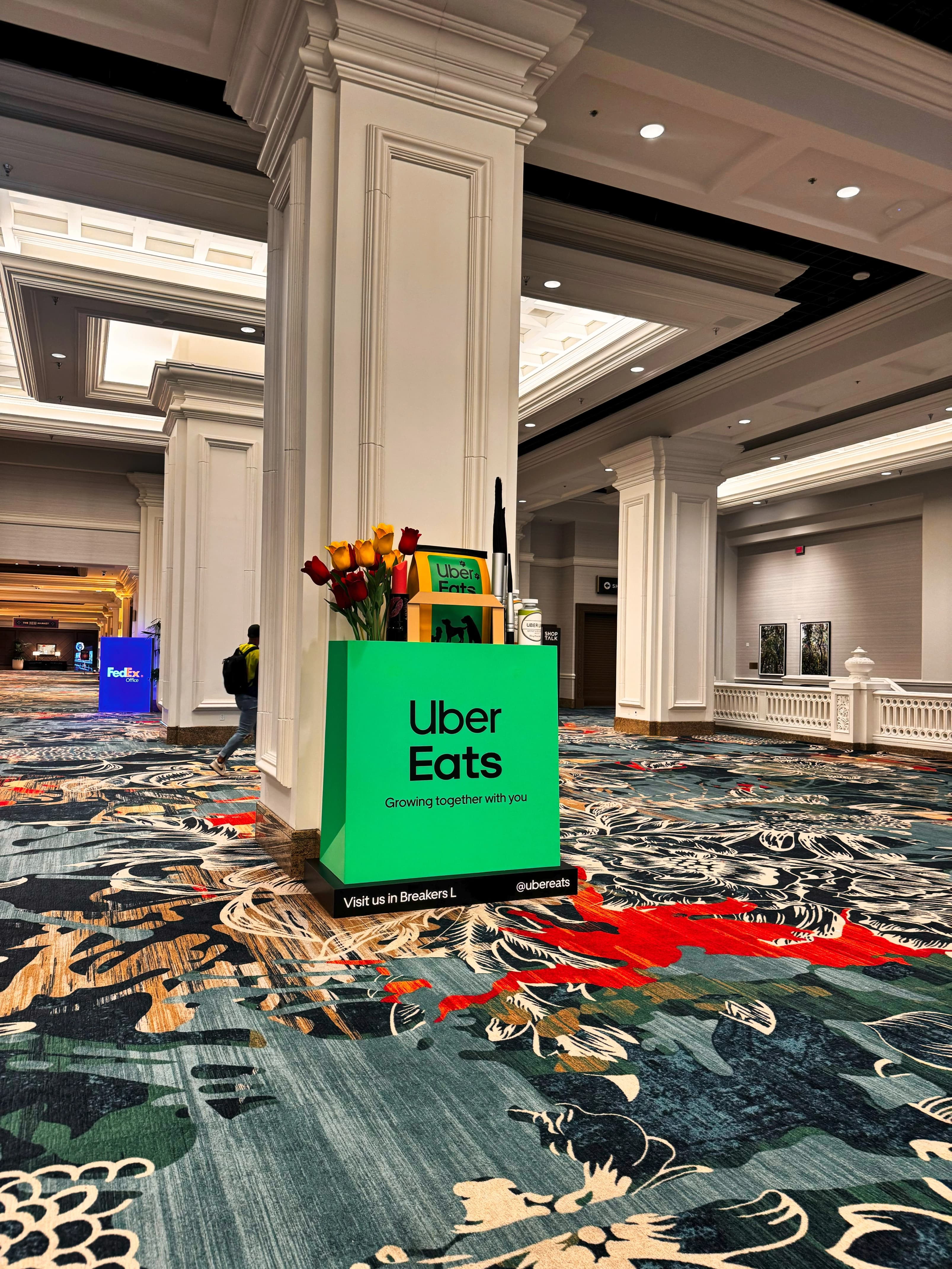 Uber Eats Oversized Bag, detail image 2, oversized branded prop, for GroceryShop, 2025