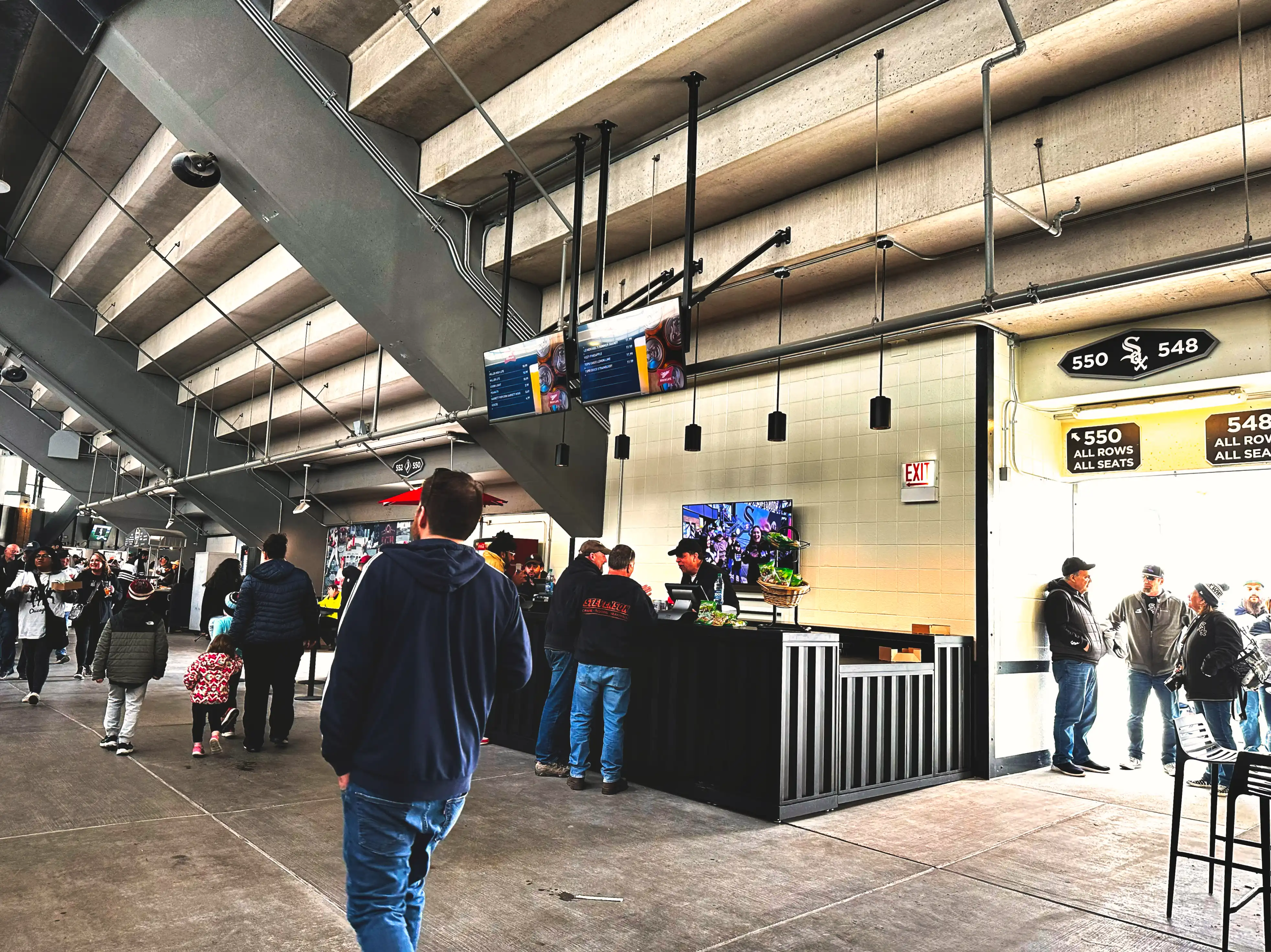 White Sox Bars, detail image 1, experiential brand activation, for Guaranteed Rate Field, 2023