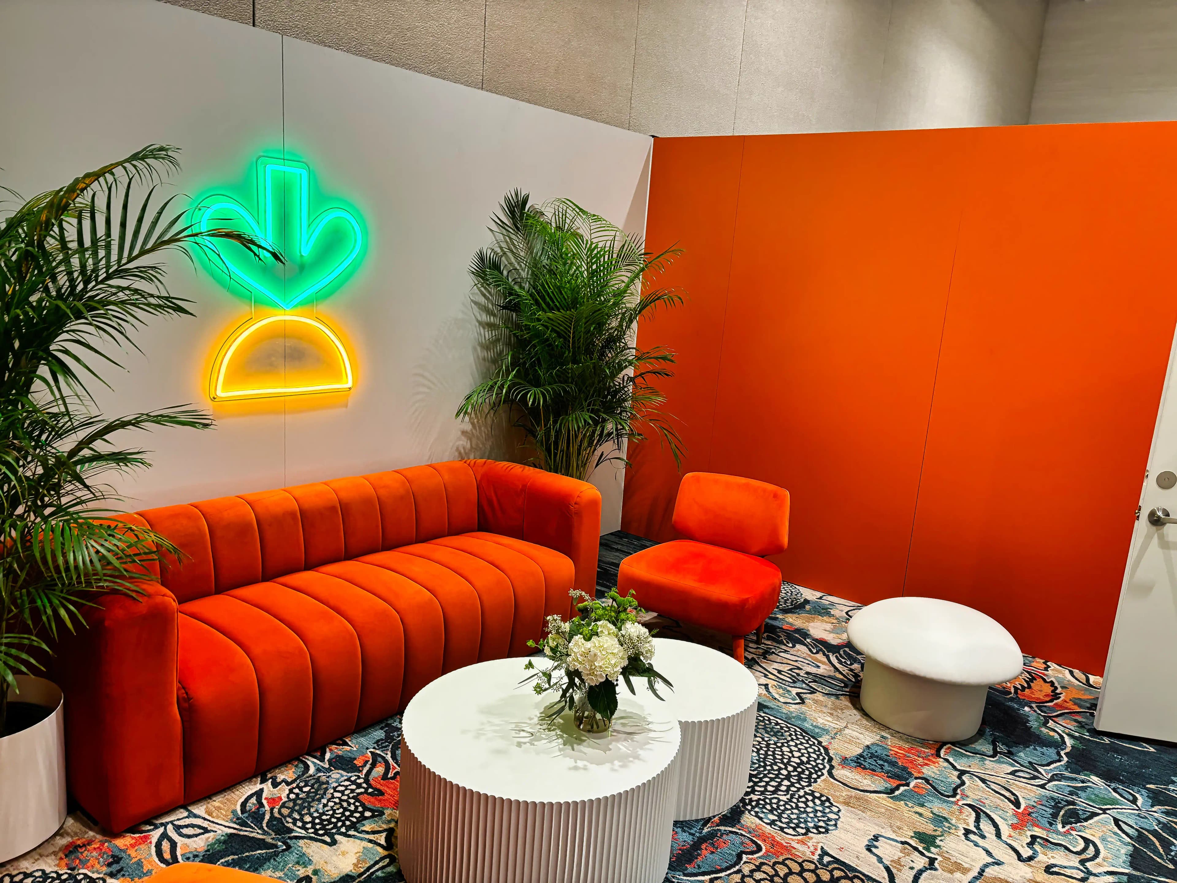 Instacart Meeting Room, detail image 2, branded meeting room, for GroceryShop, 2024