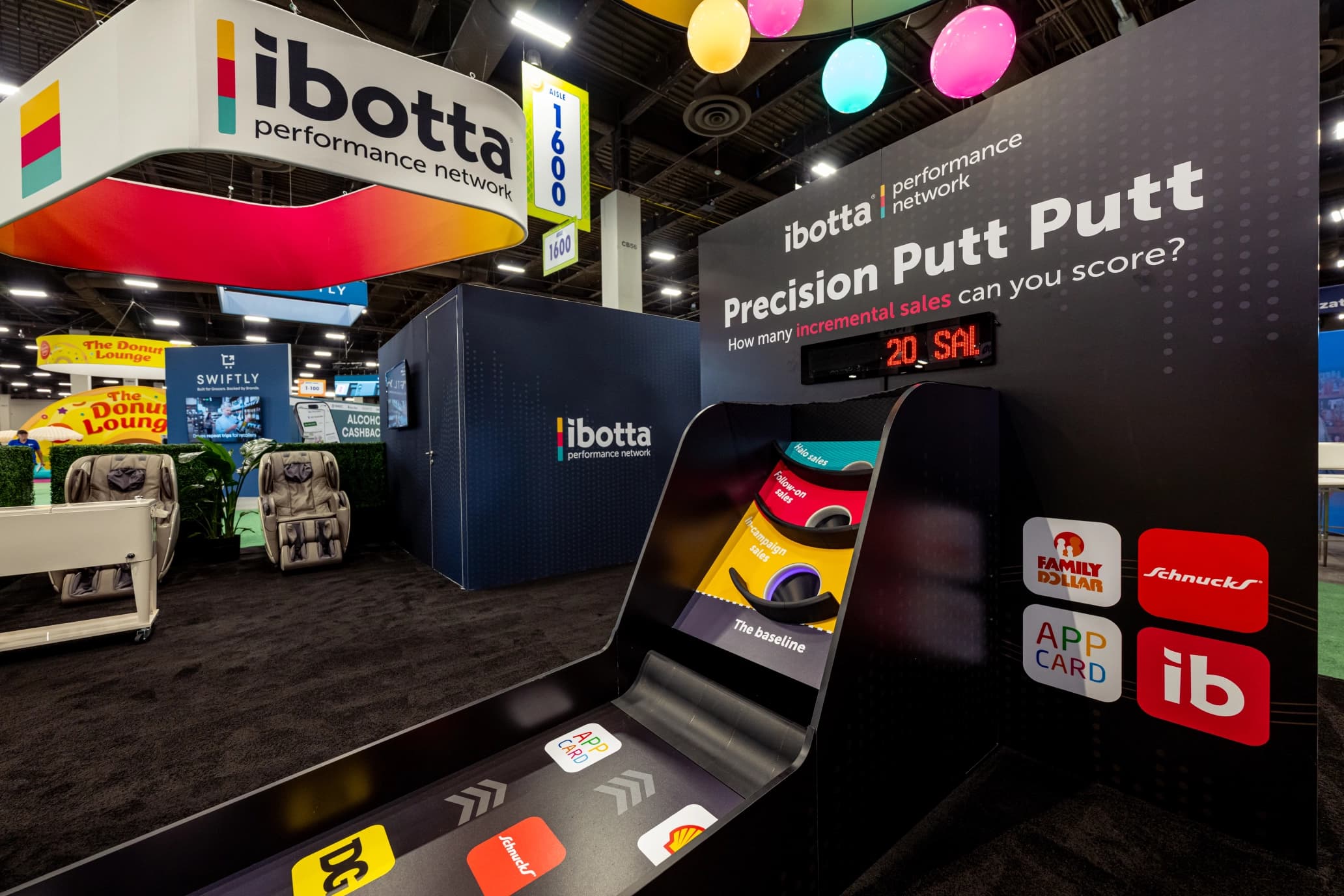 Precision Putt Putt Ibotta, detail image 2, experiential brand activation, for GroceryShop, 2025